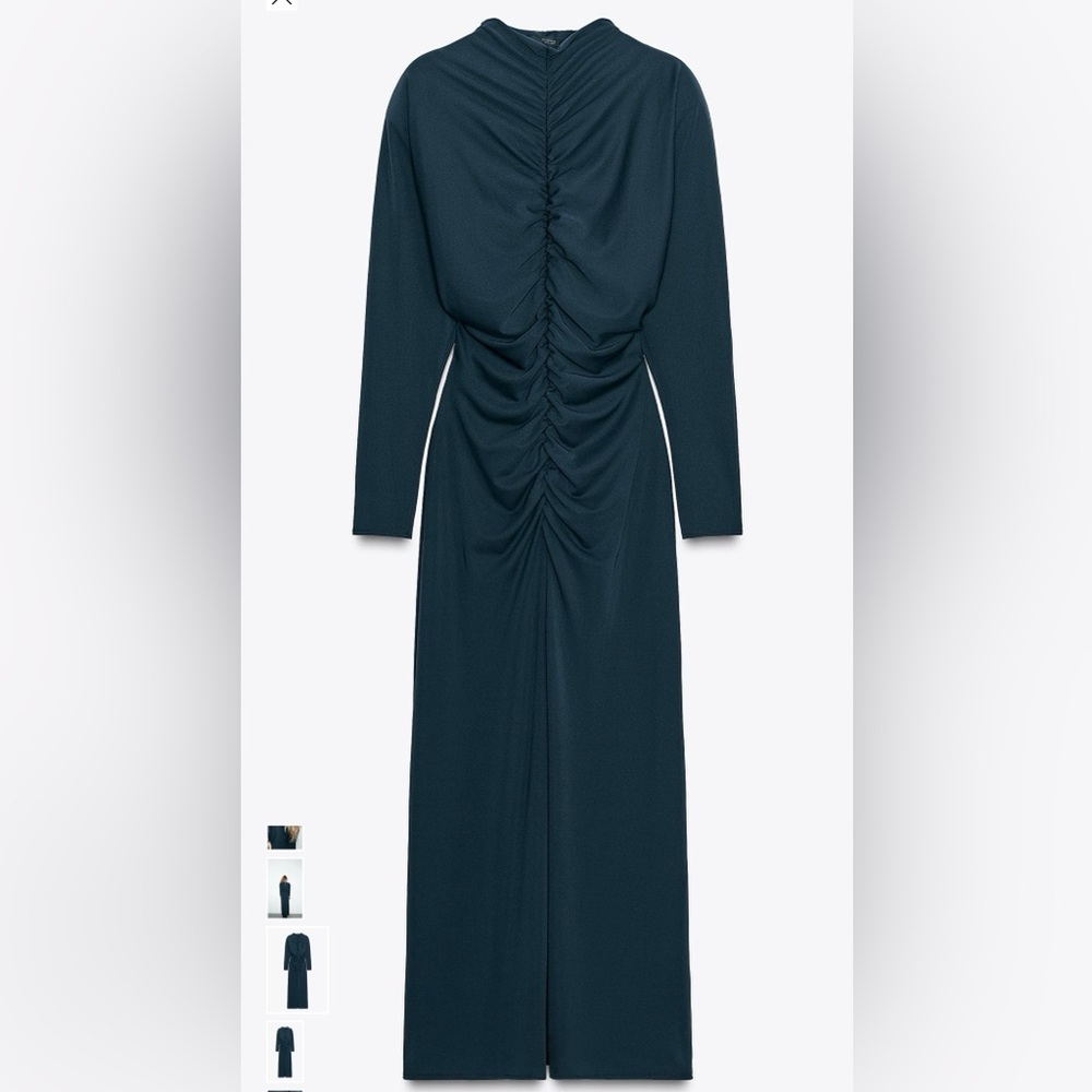 Elegant Midnight Blue Maxi Dress - Picture 4 of 4